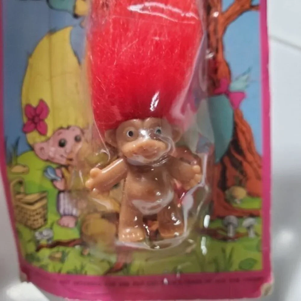 Vintage Treasure Troll Ring Ace Novelty Red New In‎ Package 90s 1991